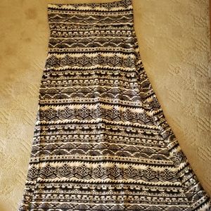 Boho/tribal maxi skirt